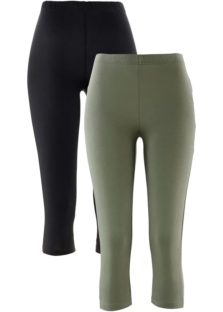 bonprix Stretch-Capri-Leggings (2er Pack)
