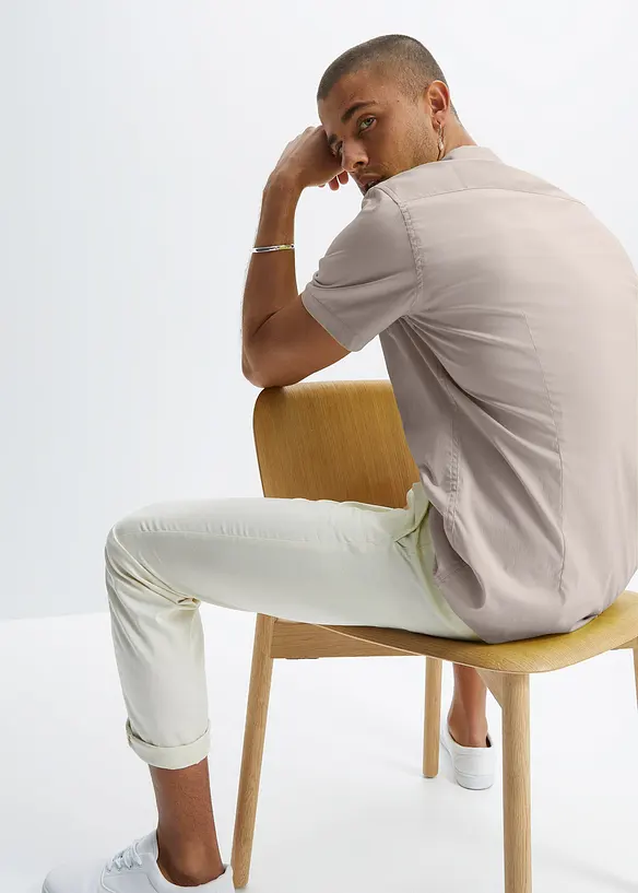 Bonprix Stretch-Kurzarmhemd, Slim Fit