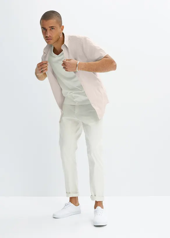 Bonprix Stretch-Kurzarmhemd, Slim Fit