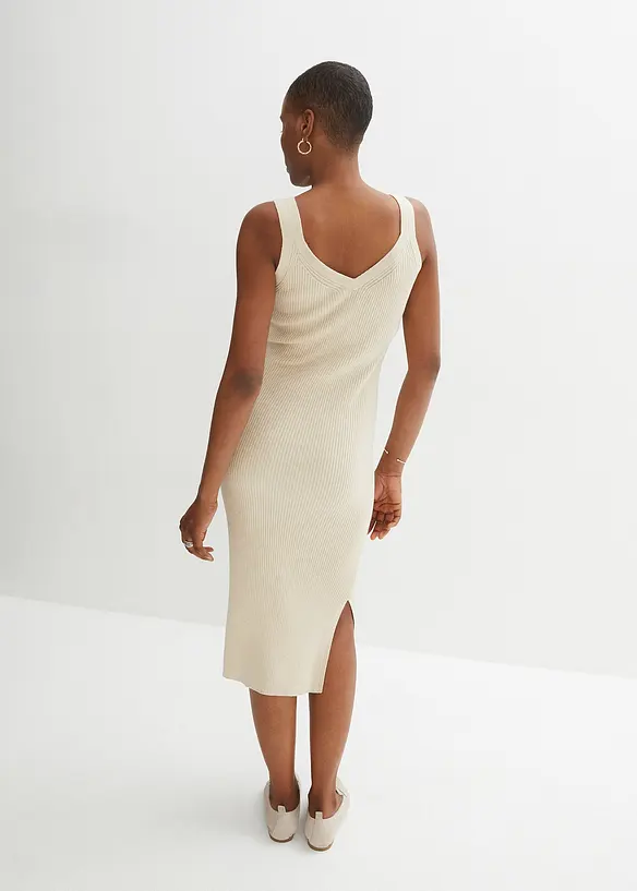 Bonprix Strickkleid Mit Seidenanteil