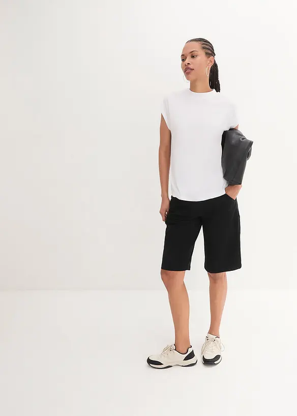 Bonprix T-Shirt Mit Stehkragen, Kurzarm