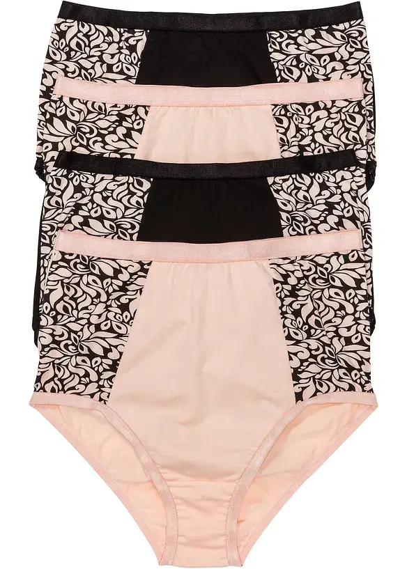 bonprix Taillenslip mit Bio-Baumwolle (4er Pack)