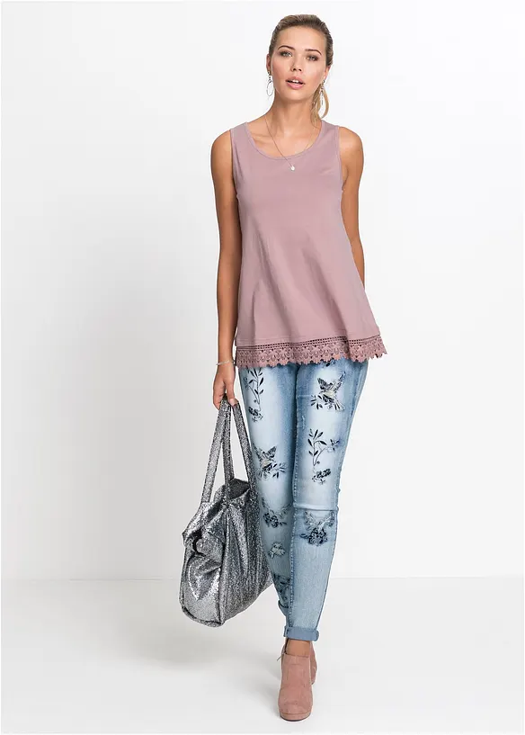 Bonprix Top Mit Spitze (2er-Pack)