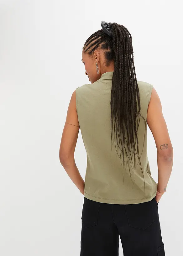 Bonprix Top Mit Turtleneck Aus Bio-Baumwolle