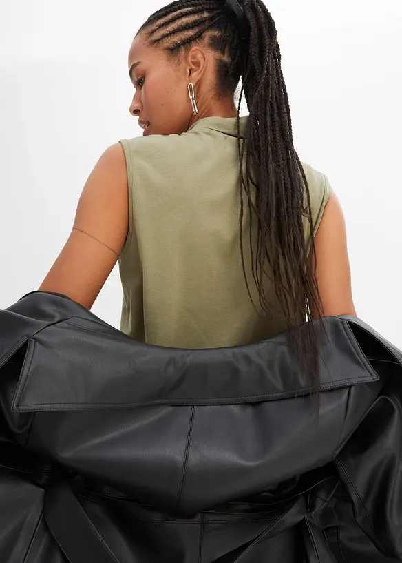 Bonprix Top Mit Turtleneck Aus Bio-Baumwolle