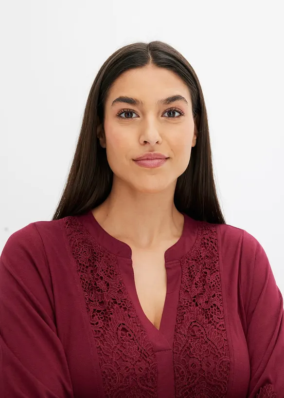 Bonprix Tunika-Shirt Mit Spitze