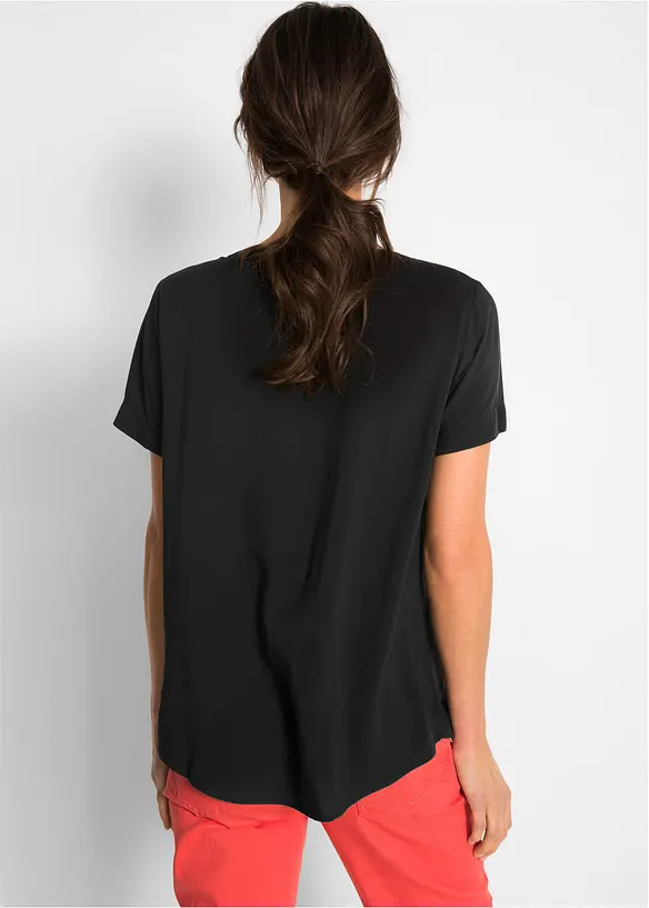 Bonprix Viskose Bluse, Kurzarm
