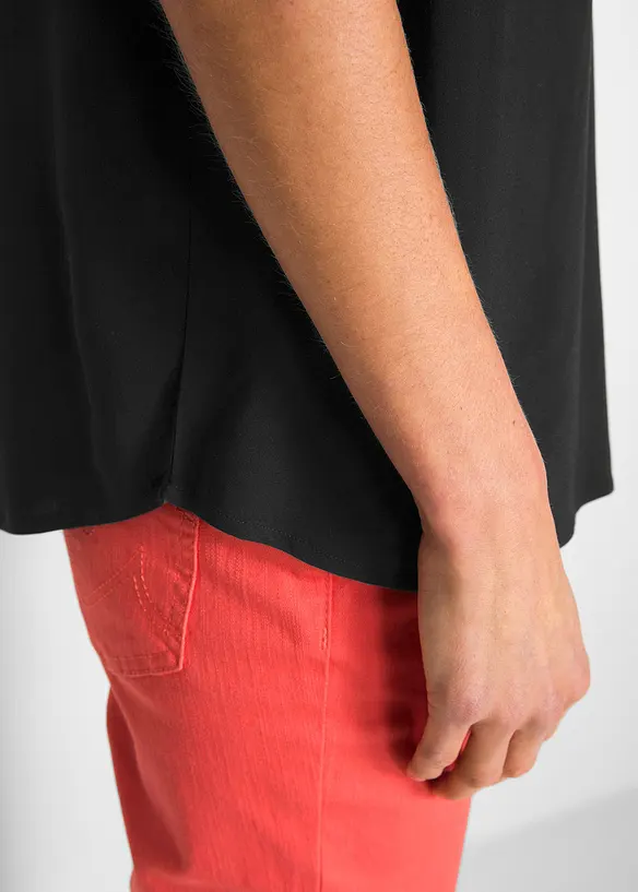 Bonprix Viskose Bluse, Kurzarm