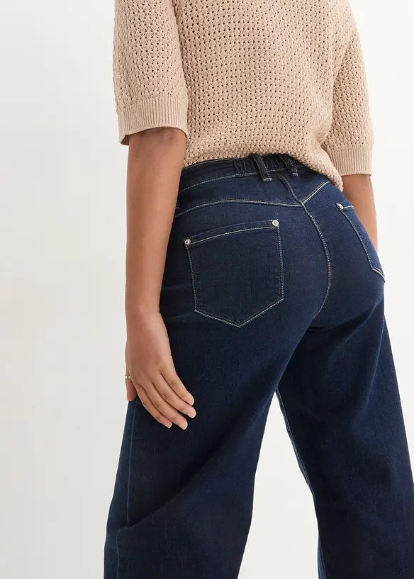 Bonprix Wide Leg Jeans Mid Waist, Culotte