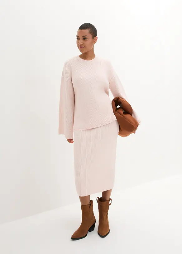 Bpc Bonprix Collection Boxy-Pullover Aus Rippstrick