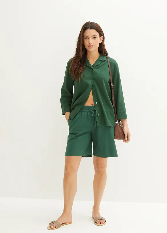 Bpc Bonprix Collection Bermuda Mit Leinen