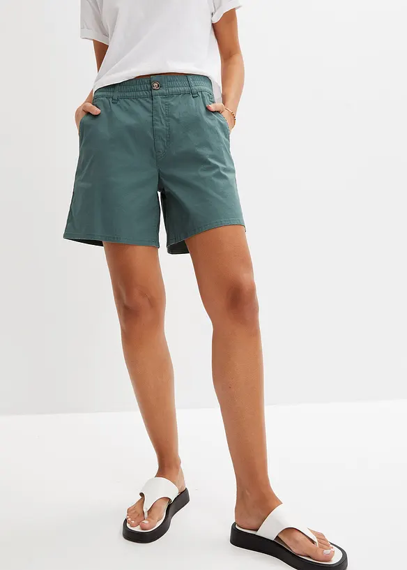 Bpc Bonprix Collection High Waist Shorts Aus Twill