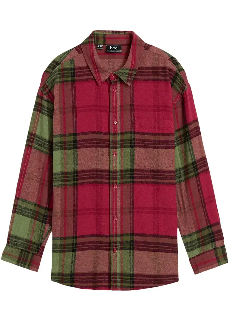 bpc bonprix collection Jungen Flanell-Langarmhemd