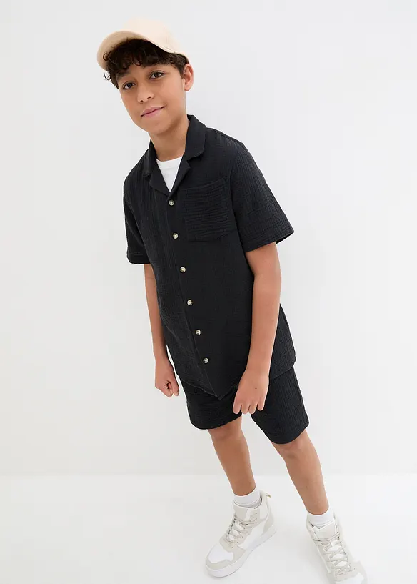 Bpc Bonprix Collection Jungen Musselin Kurzarmhemd