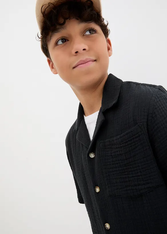 Bpc Bonprix Collection Jungen Musselin Kurzarmhemd