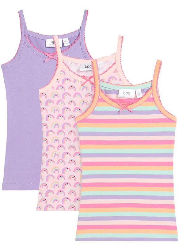 Bpc Bonprix Collection Mädchen Unterhemd (3er Pack)