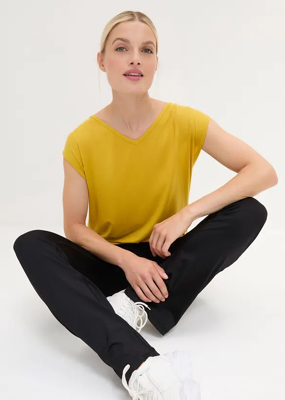 Bpc Bonprix Collection Sport-Shirt Mit Weitem Bund