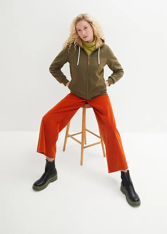Bpc Bonprix Collection Sweatjacke Mit Teddyfutter