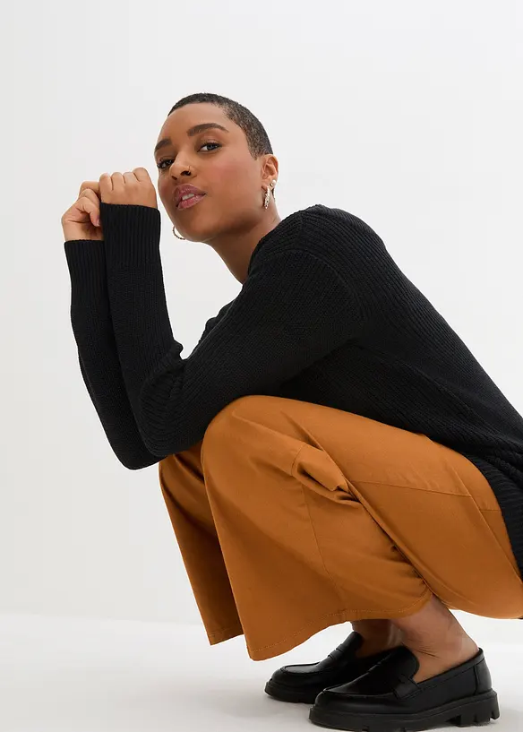 Bpc Bonprix Collection U-Boot Ripp-Strickpullover