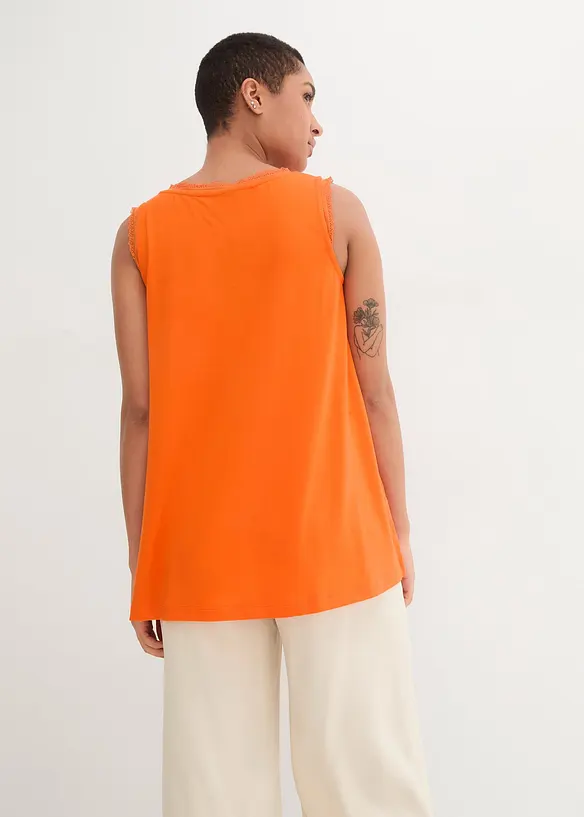 Bpc Bonprix Collection Viskose- Top Mit Spitze