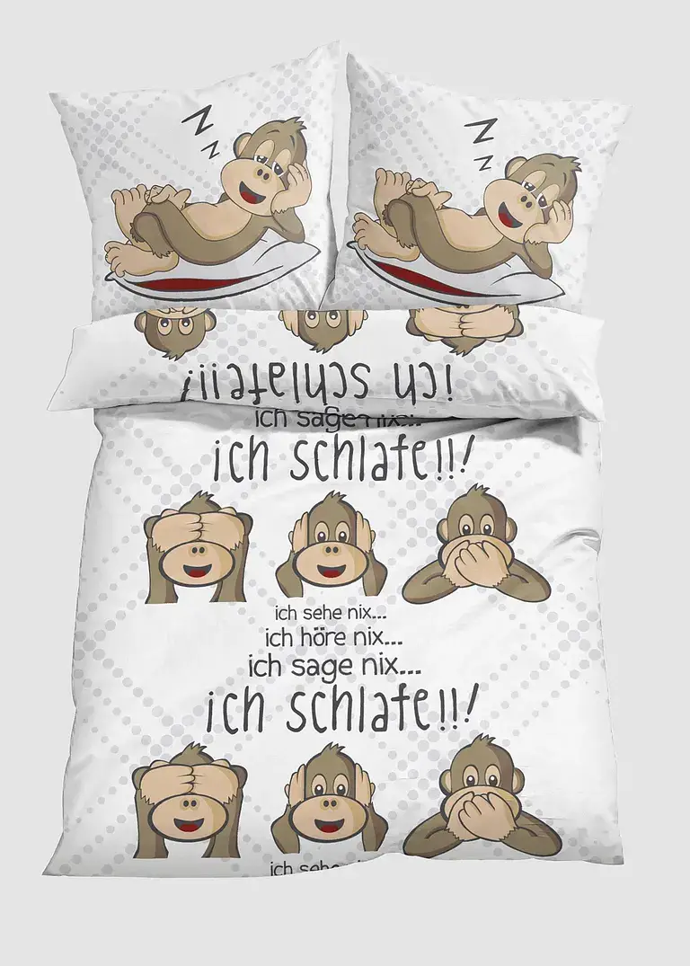 bpc living bonprix collection Bettwäsche mit Affen