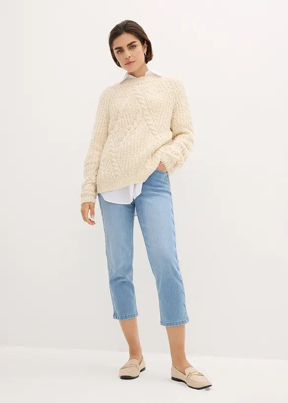 Bpc Selection Capri-Jeans Mit Ziersteppung