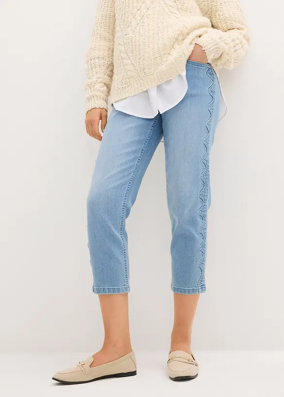 Bpc Selection Capri-Jeans Mit Ziersteppung