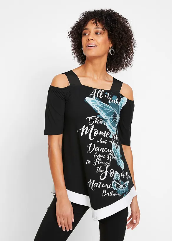 Bpc Selection Cold-Shoulder-Shirt Mit Druck
