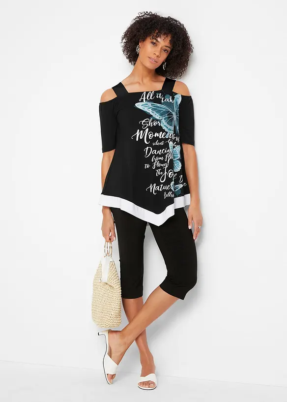 Bpc Selection Cold-Shoulder-Shirt Mit Druck