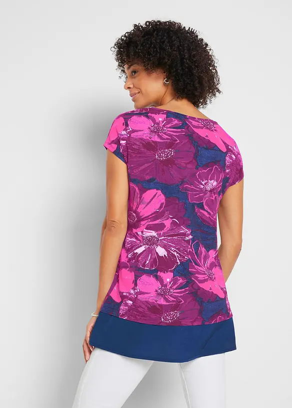 Bpc Selection Long-Shirt Mit Chiffon