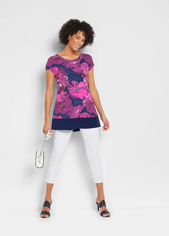 Bpc Selection Long-Shirt Mit Chiffon