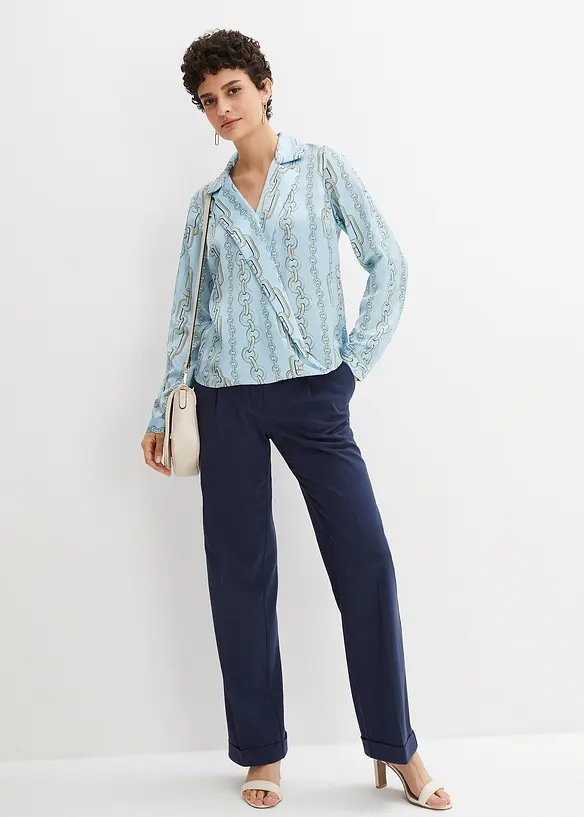 Bpc Selection Satinbluse Mit Wickeleffekt