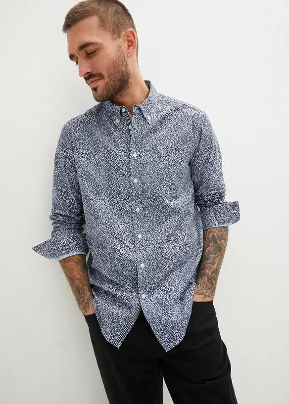 Bonprix Business-Hemd Aus Reiner Baumwolle, Langarm (2er Pack)