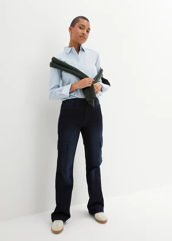 Bpc Bonprix Collection Cargo Jeans, Highwaist, Komfortbund