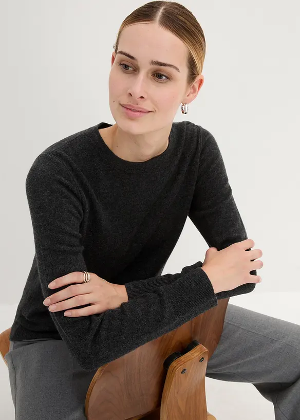 Bonprix PREMIUM Cashmerepullover Mit Good Cashmere Standard®-Anteil