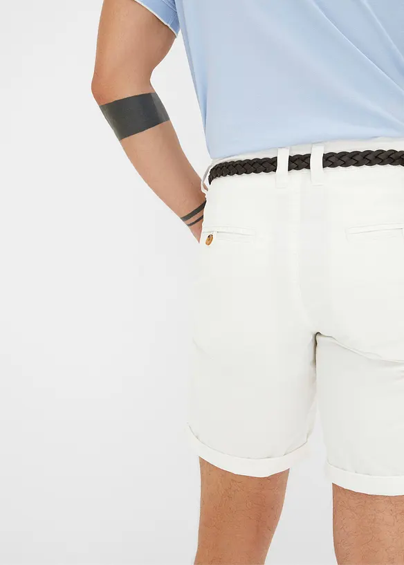 Bpc Bonprix Collection Chino-Bermuda Mit Gürtel, Regular Fit