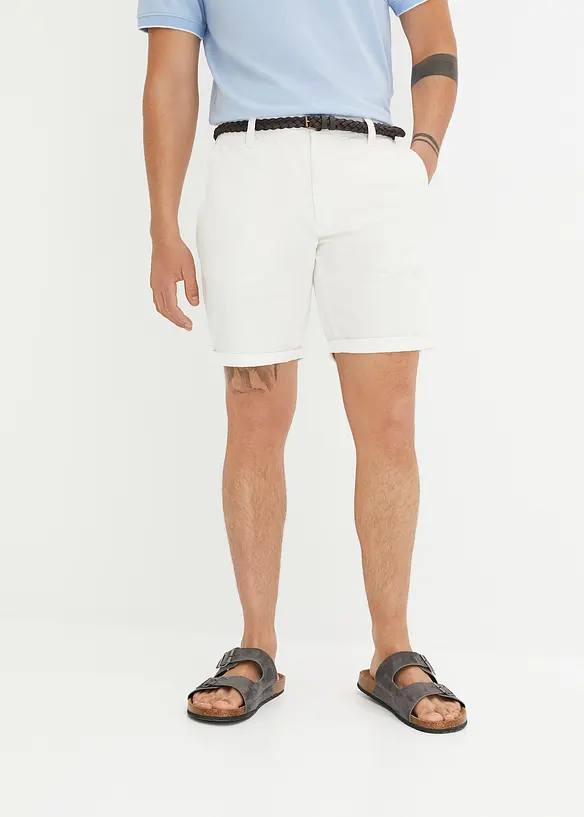 Bpc Bonprix Collection Chino-Bermuda Mit Gürtel, Regular Fit