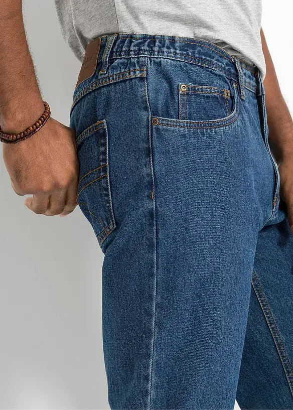 Bonprix Classic Fit Jeans Mit Seitlichem Dehnbund, Straight