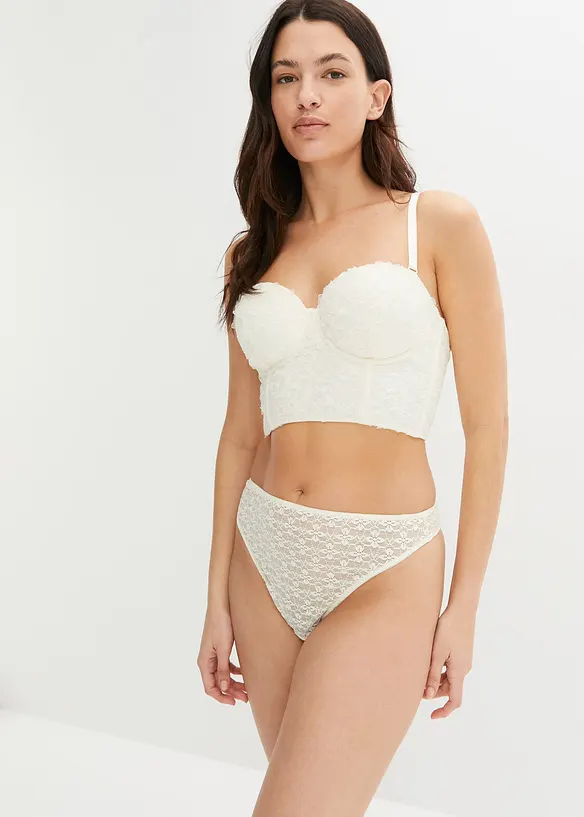 BODYFLIRT Corsagentop Mit Bügel Und Abnehmbaren Trägern