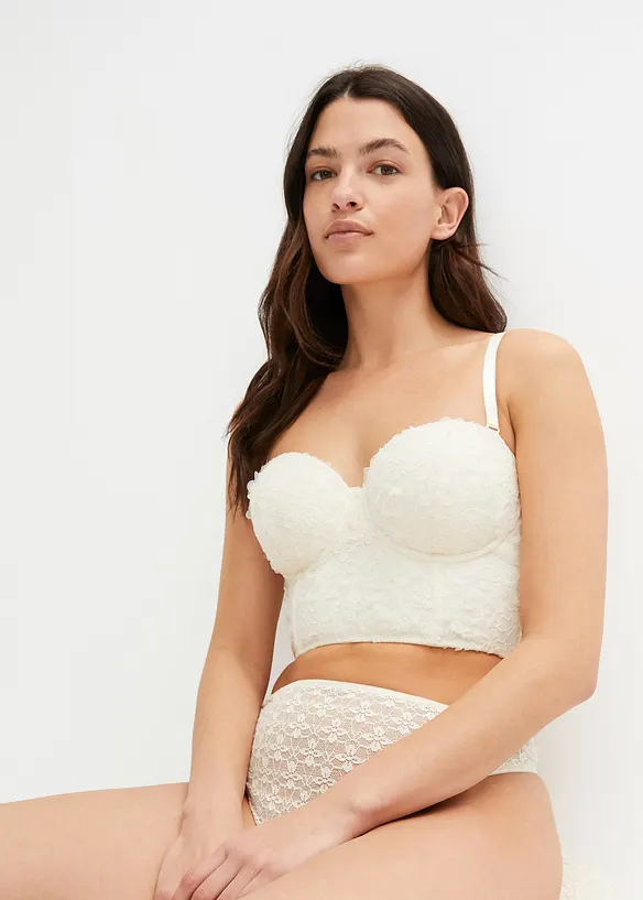 BODYFLIRT Corsagentop Mit Bügel Und Abnehmbaren Trägern