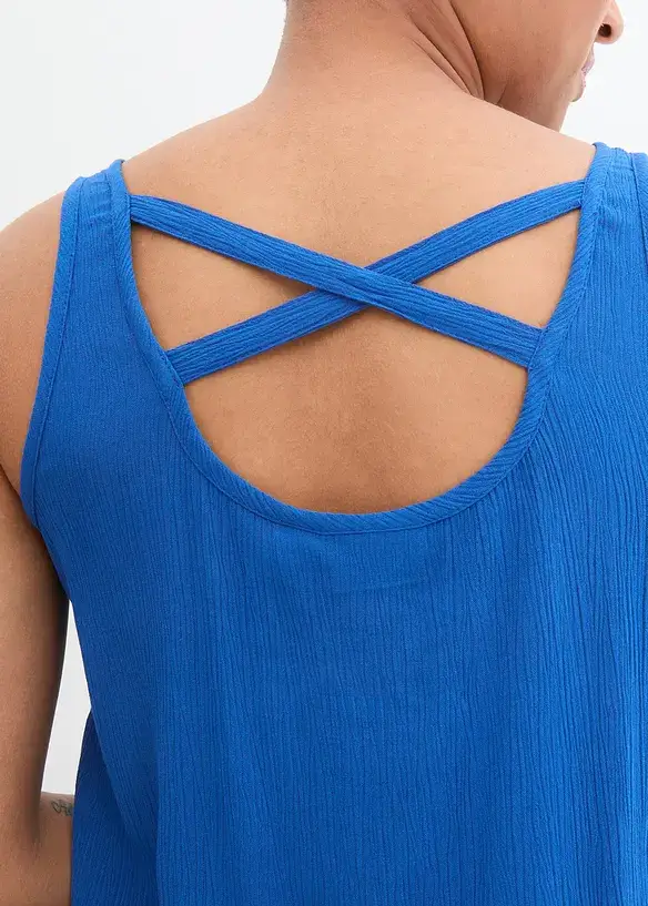 Bpc Bonprix Collection Crinkle-Blusentop Mit Detail Am Rücken