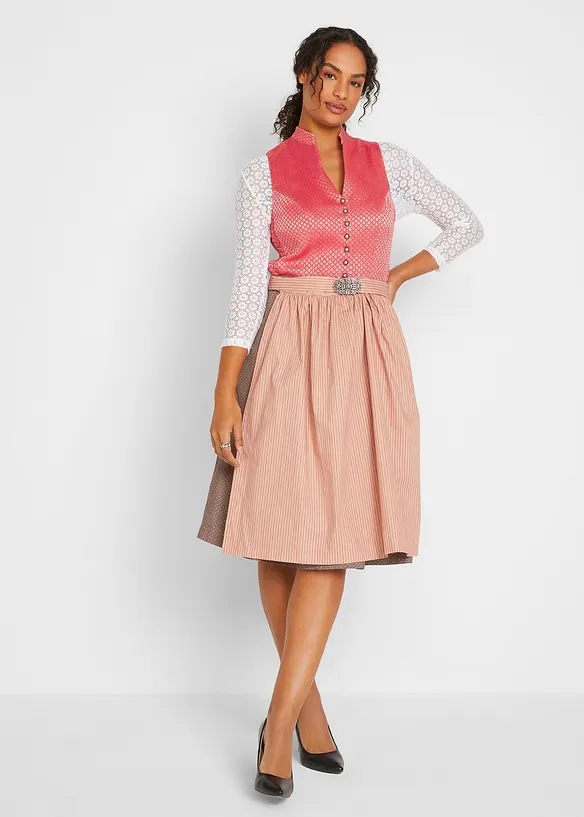 Bpc Bonprix Collection Dirndl Mit Bequem-Effekt, Knieumspielend (2-tlg. Set)