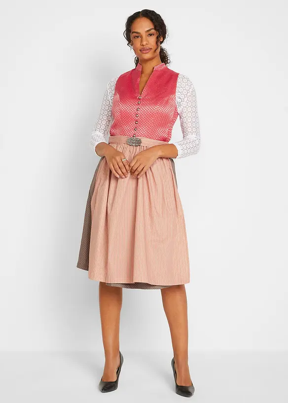 Bpc Bonprix Collection Dirndl Mit Bequem-Effekt, Knieumspielend (2-tlg. Set)