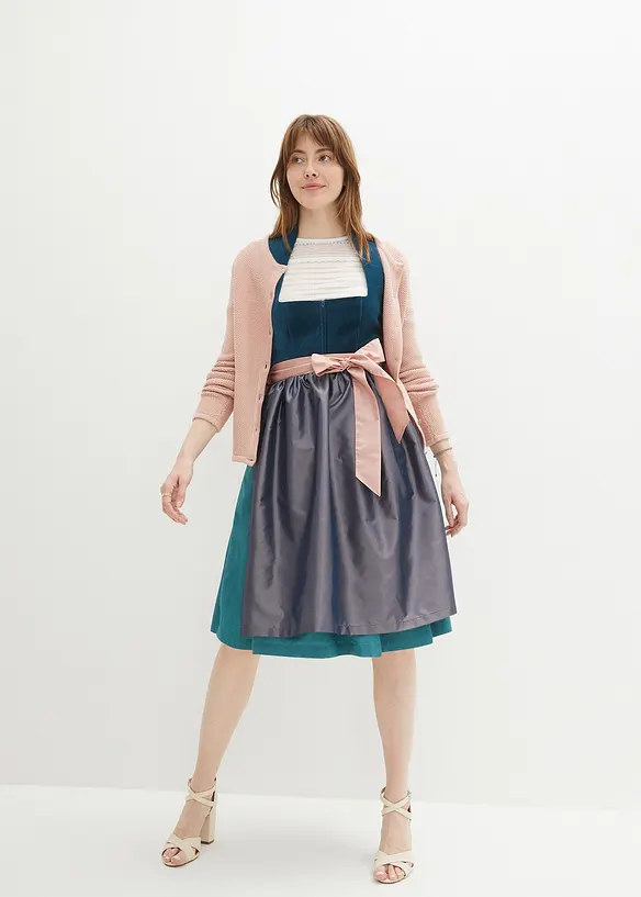 Bpc Bonprix Collection Dirndl Mit Samt In Midilänge (2-tlg.Set)