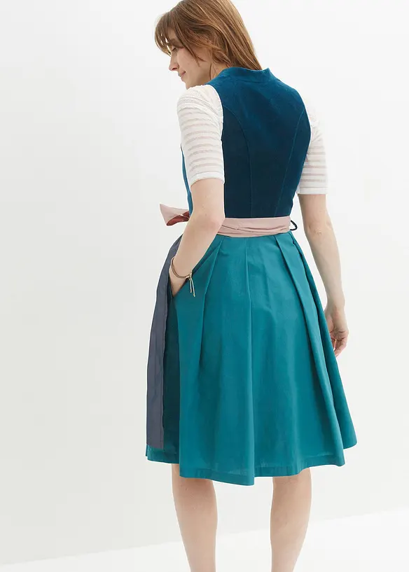 Bpc Bonprix Collection Dirndl Mit Samt In Midilänge (2-tlg.Set)