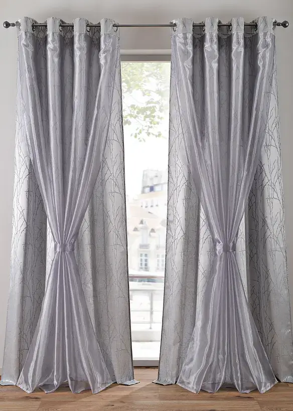 Bpc Living Bonprix Collection Doppellagige Gardine Mit Raffhalter (1er Pack)