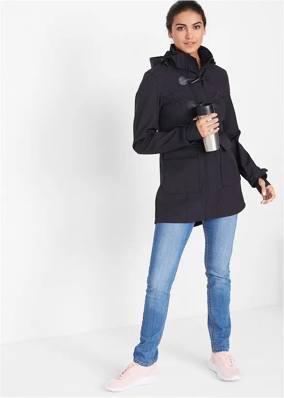 Bpc Bonprix Collection Duffle-Jacke Aus Softshell, Wasserabweisend