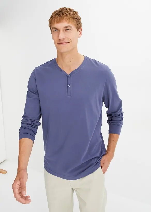 Bpc Bonprix Collection Essential Henleyshirt, Langarm Mit Bio-Baumwolle