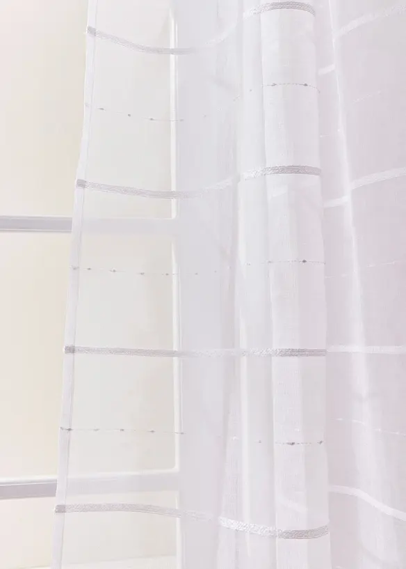 Bpc Living Bonprix Collection Gardine Mit 3D Streifen (1er Pack)