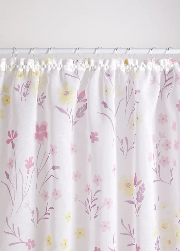 Bpc Living Bonprix Collection Gardine Mit Blümchen Druck (1er Pack)